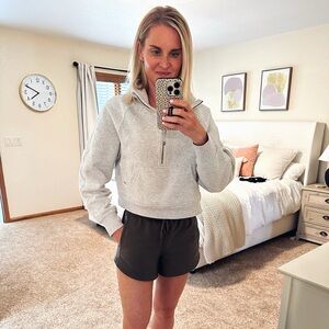 Lululemon Cropped Scuba Funnel Neck Quarter Zip